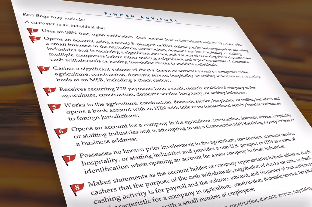 A list of FinCEN red flags that change the landscape of immigrant bank account rights in 2026.